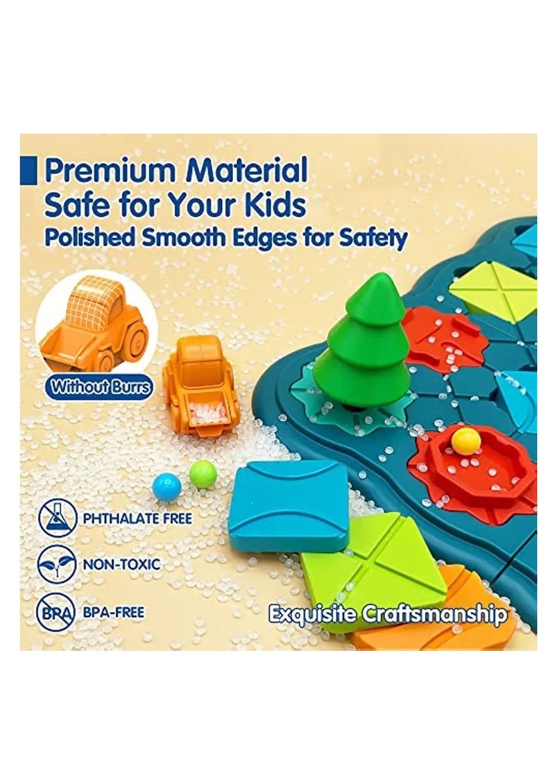 Maze Toy for Kids, Puzzle Board with Colorful Pieces, Logic and Thinking Game - Image 3