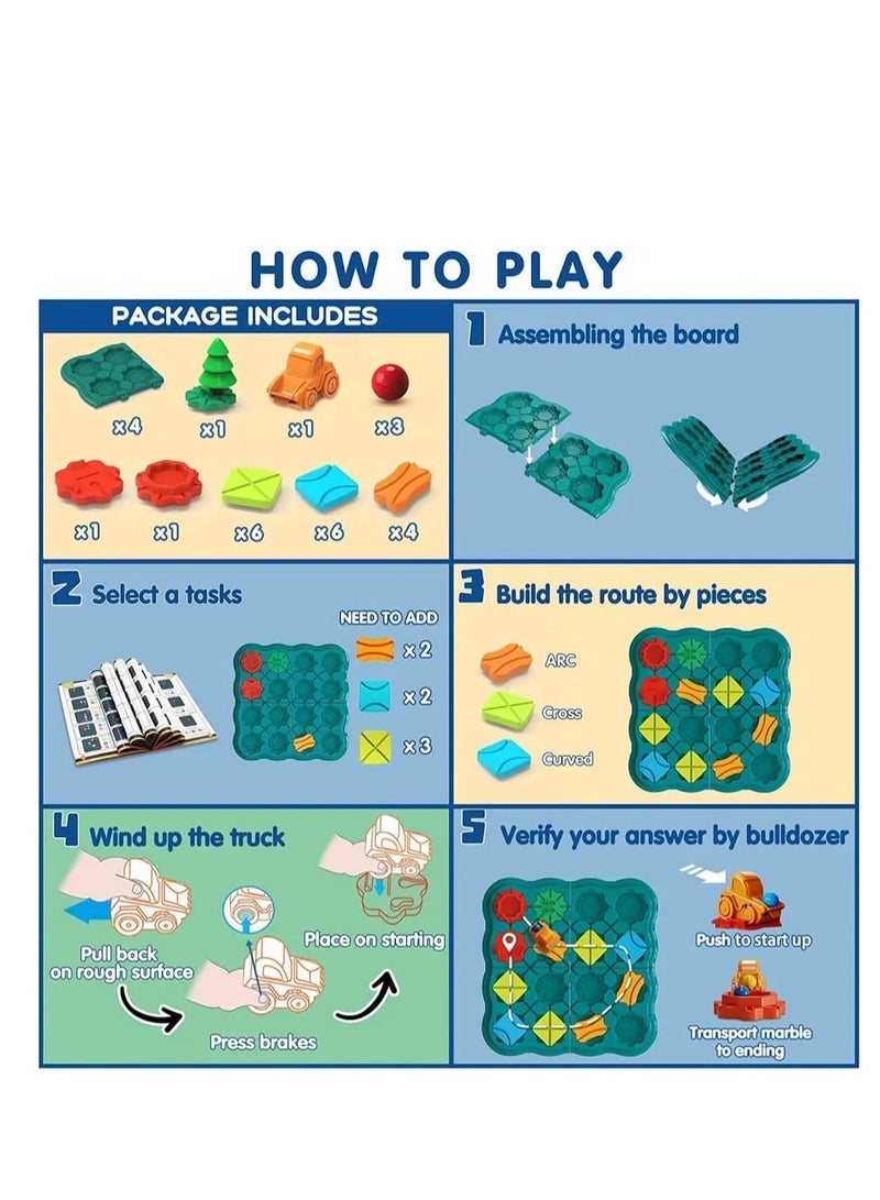 Maze Toy for Kids, Puzzle Board with Colorful Pieces, Logic and Thinking Game - Image 4