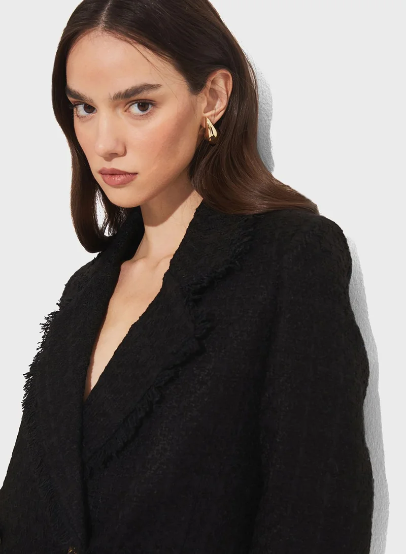 جون Button Detail Jacket