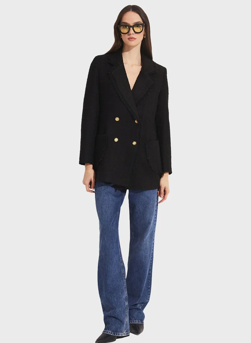 جون Button Detail Jacket