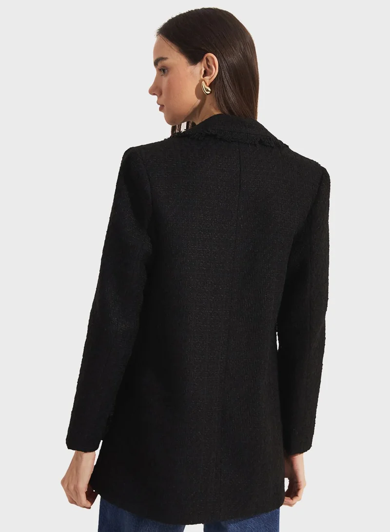 جون Button Detail Jacket