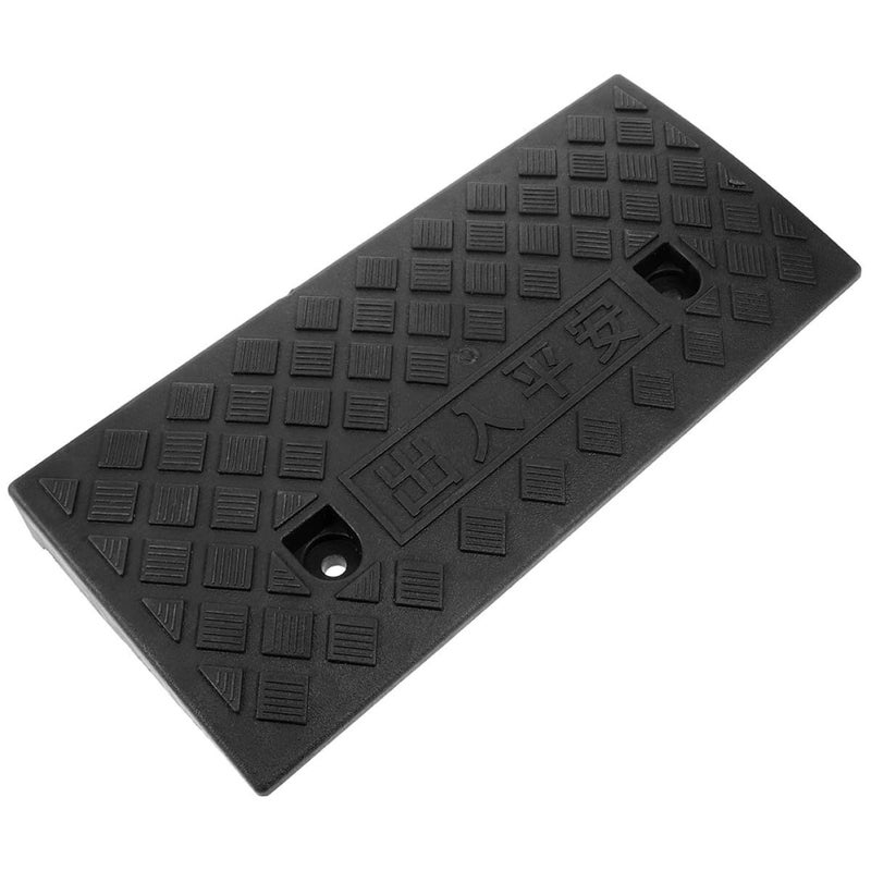 Plastic Threshold Ramp 50x17x5cm Black Sidewalk Curb Ramp For Wheelchairs Scooters Lightweight Anti Slip Entryways Vehicle Access - Image 2