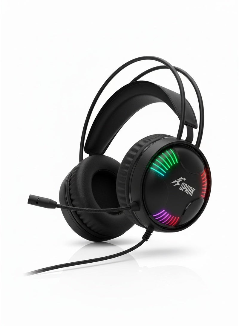 سبارك سماعة الألعاب SPARK H107 بإضاءة RGB وصوت محيطي - Image 3