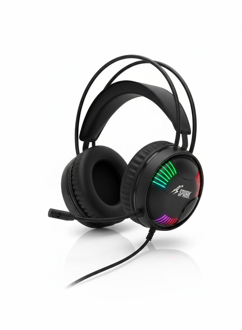 سبارك سماعة الألعاب SPARK H107 بإضاءة RGB وصوت محيطي - Image 5