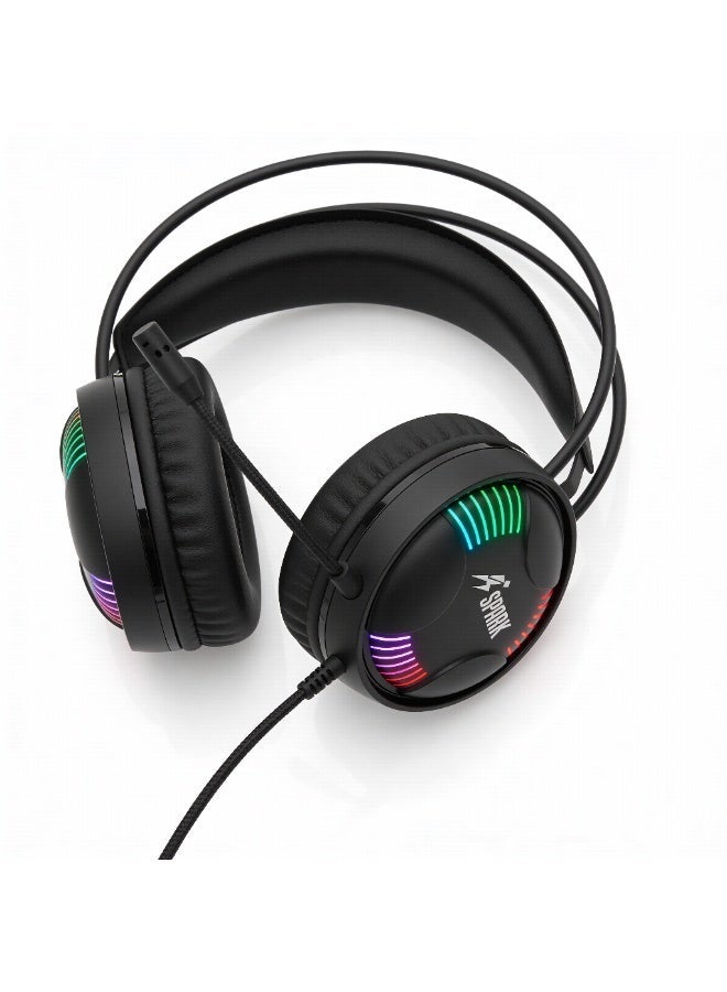 سبارك سماعة الألعاب SPARK H107 بإضاءة RGB وصوت محيطي - Image 2