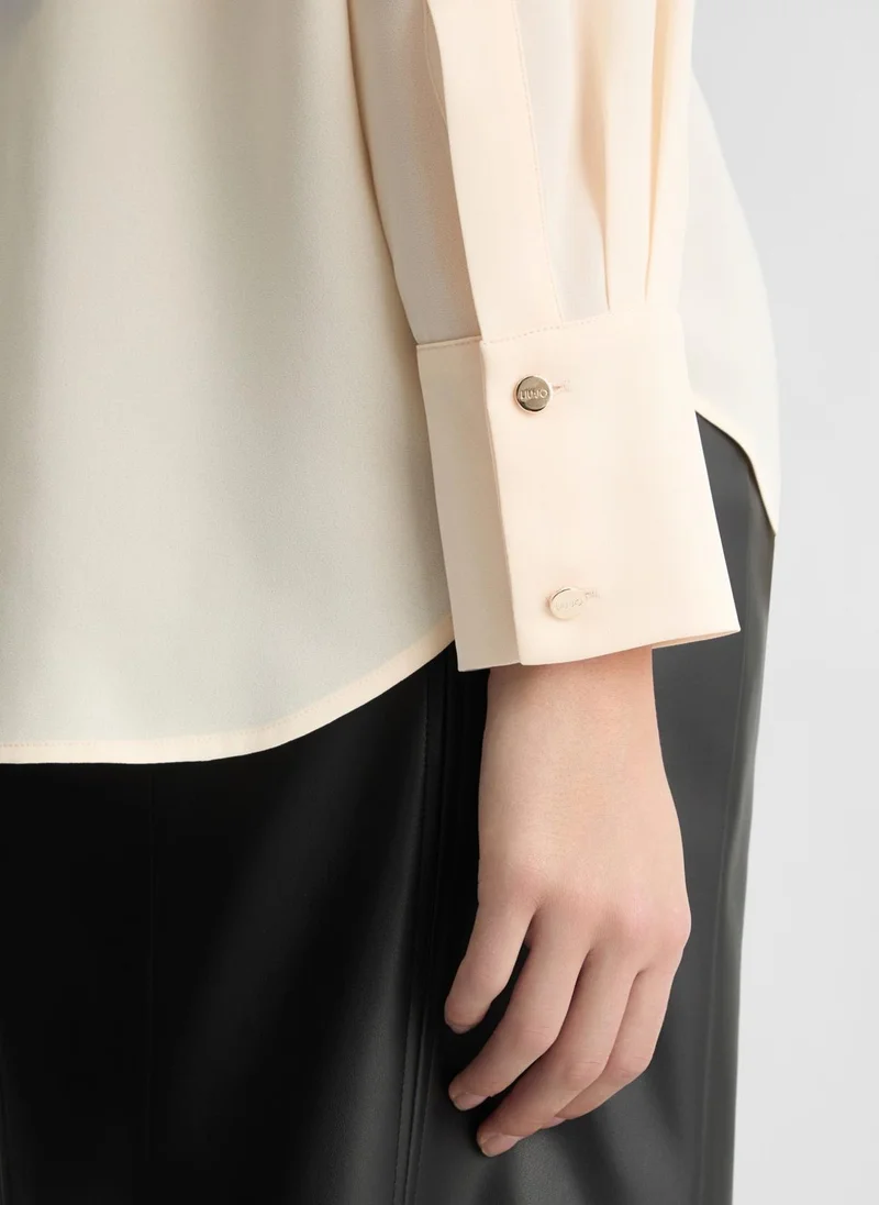 Liu Jo Champagne-coloured oversized shirt
