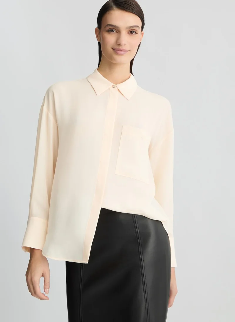 Liu Jo Champagne-coloured oversized shirt