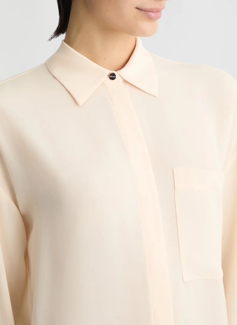 Liu Jo Champagne-coloured oversized shirt