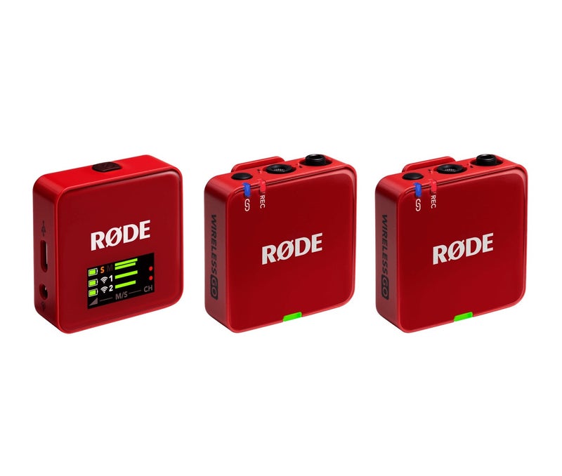 رود RODE Wireless GO Gen 3 Compact Digital Wireless Microphone System – RED WIGOGEN3RED RED - Image 1