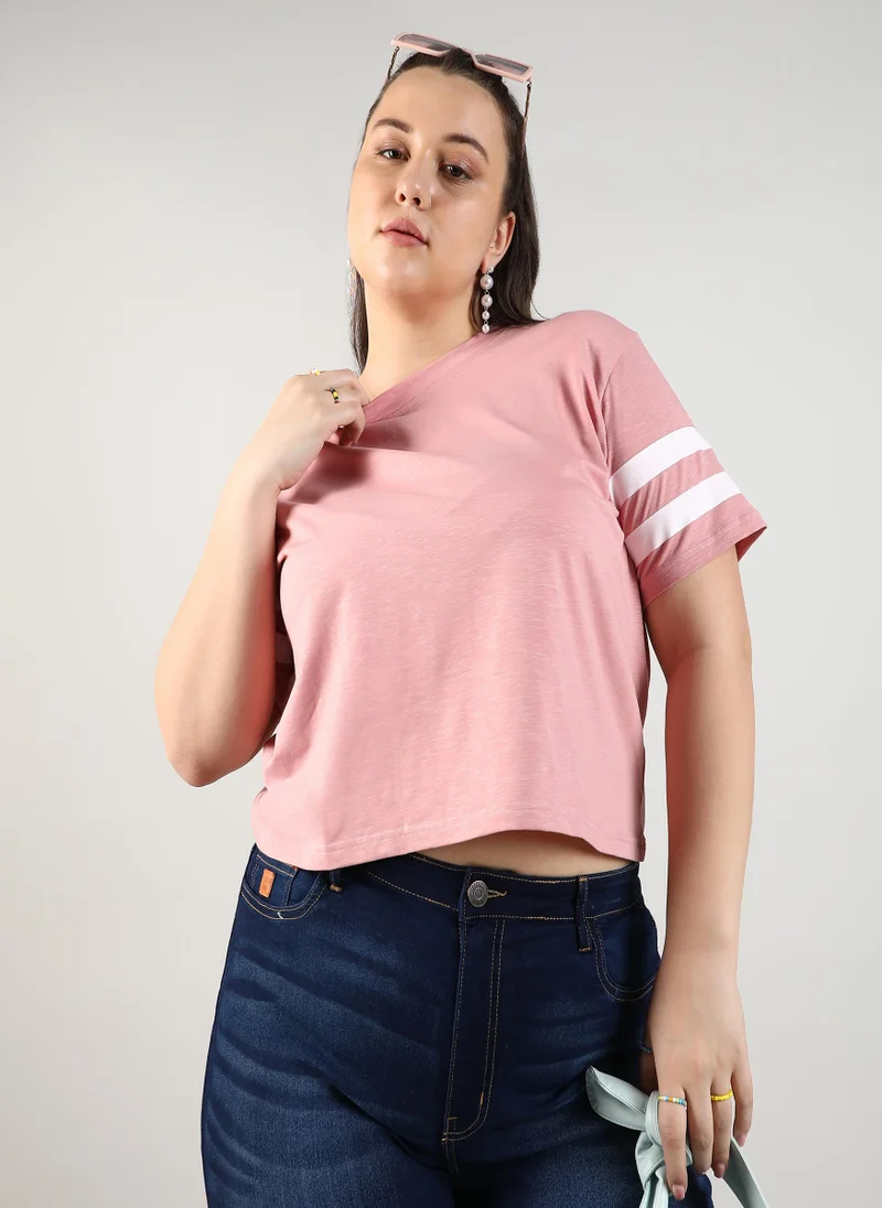 Instafab Plus Solid Boxy Top