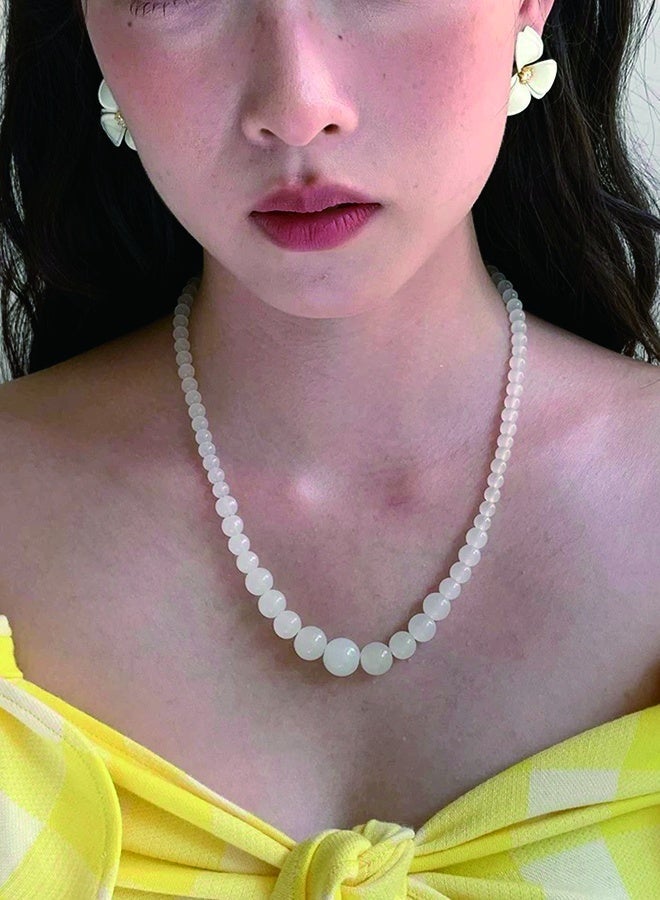 چينيرال براند قلادة من اللؤلؤ والأقراط مجموعة القوس - Image 4