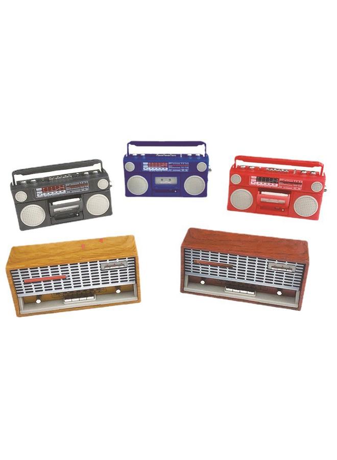 1:12 Doll House Retro Nostalgic Classical Radio Miniature Simulation Radio Model Toy Mini Radio - Image 2