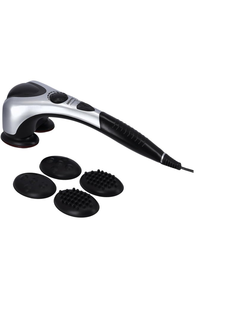 GEEPAS Geepas Electric 2 Head Massager - Handheld Massagers Head Deep Tissue Percussion Massages For Full Body Massage For Neck, Shoulder, Head, Foot, Leg | Ideal For Father Mother | 2 Years Warranty  - Image 1