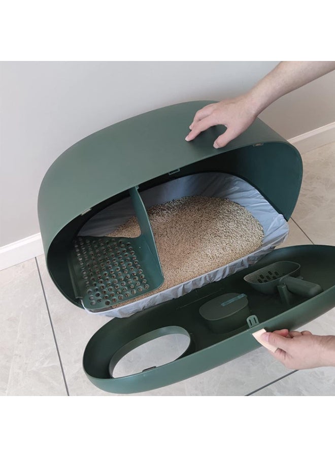 إيروريكس بطانات صندوق فضلات القطط مع أكياس التخلص من النفايات المقاومة للتسرب لسهولة التنظيف وتناسب معظم صناديق الفضلات (36 × 18 بوصة متوسطة، 15 قطعة) - Image 3