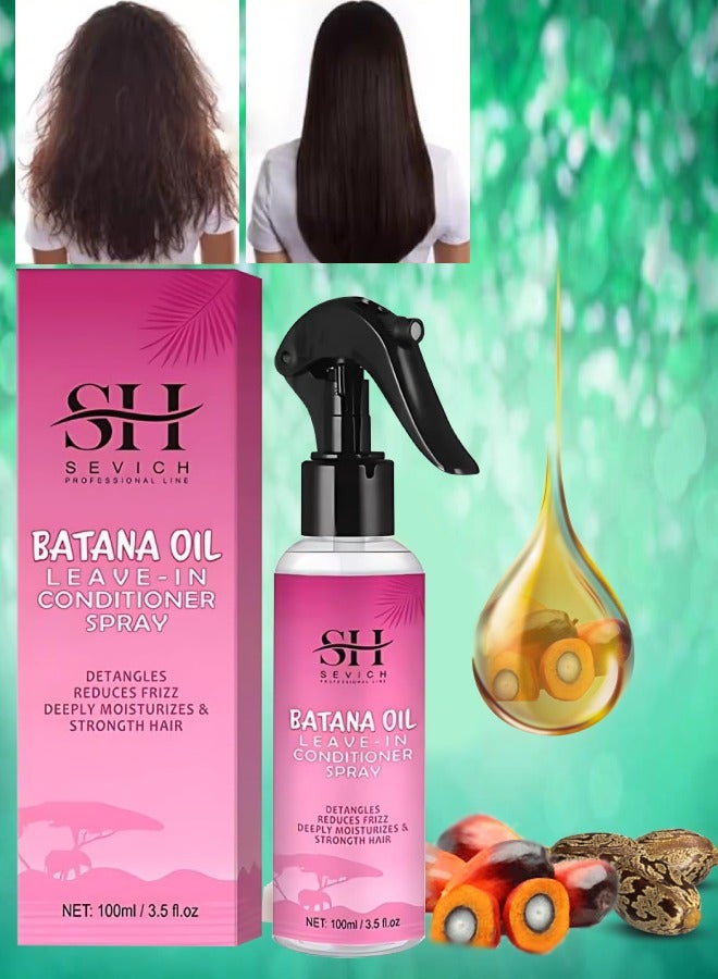 Sevich 100ml Batana Oil Leave in Conditioner Spray Natural 100% Raw Batana Oil Hair Leave in Conditioner Detangles Reduce Frizz Hair Deeply Moisturize and Strengthen Hair Leave in Conditioner - Image 1