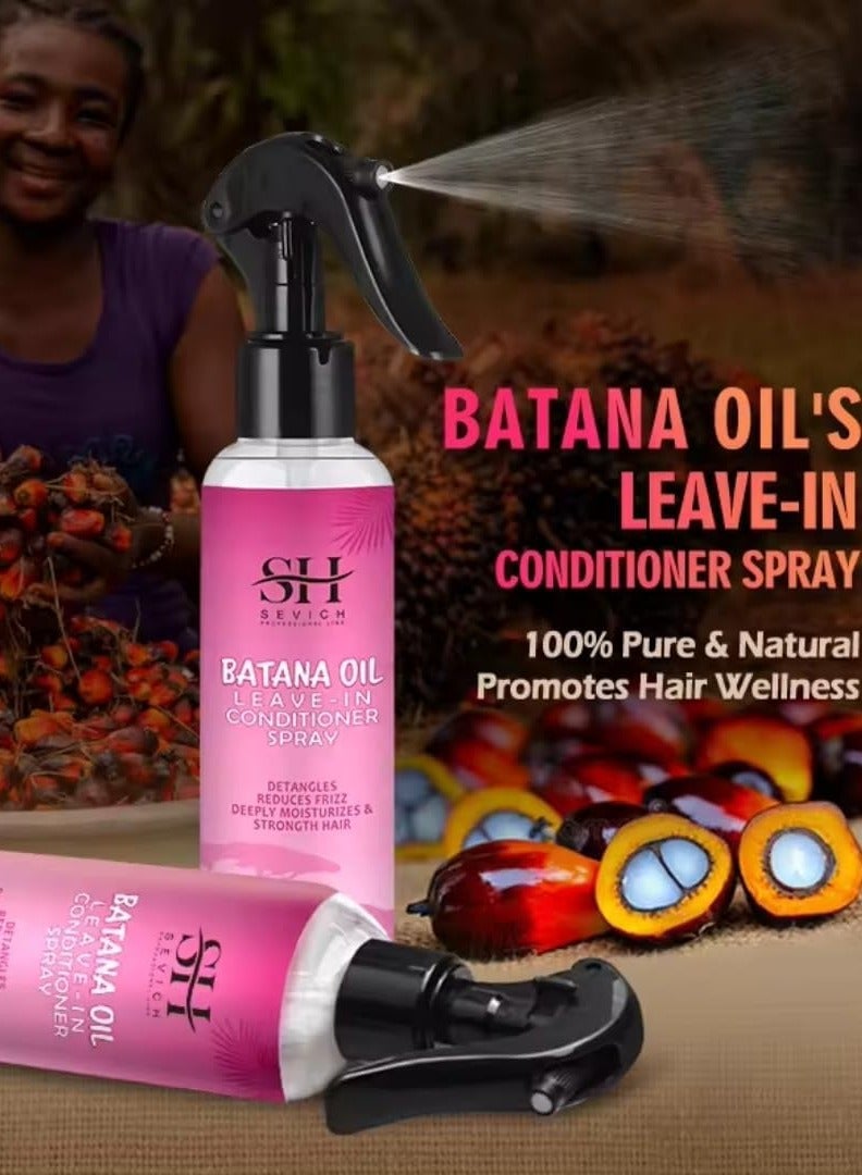Sevich 100ml Batana Oil Leave in Conditioner Spray Natural 100% Raw Batana Oil Hair Leave in Conditioner Detangles Reduce Frizz Hair Deeply Moisturize and Strengthen Hair Leave in Conditioner - Image 4