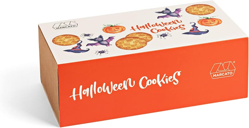 MARCATO Made in Italy Halloween Cookies Gift Set Includes cookie cutter pumpkin cookie roller recipe book - Image 1