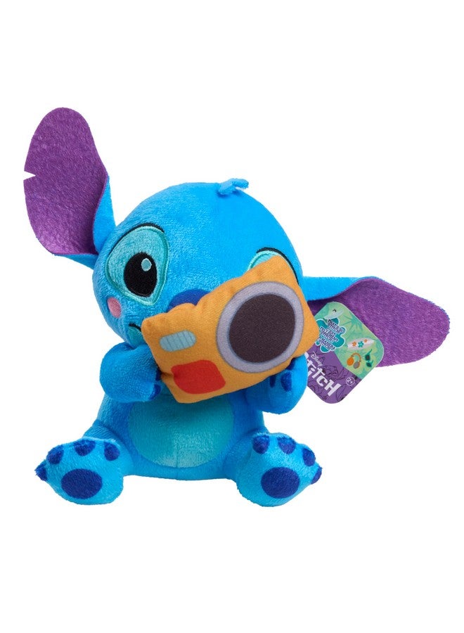 Just Play Disney Stitch That’s So Stitch Small 7-inch Plush with Camera Stuffed Animal, Soft Material, Kids Toys for Ages 2 Up - Image 1