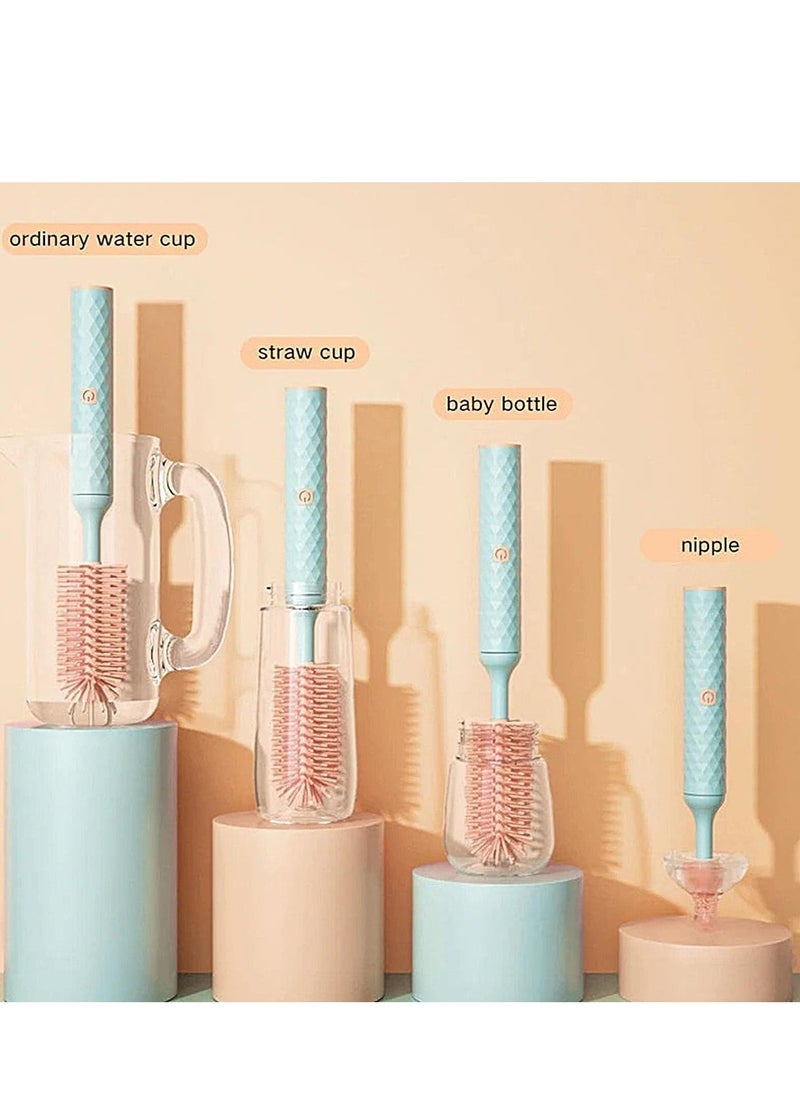 Electric bottle brush set, wireless charging bottle cleaner, waterproof bottle cleaner
