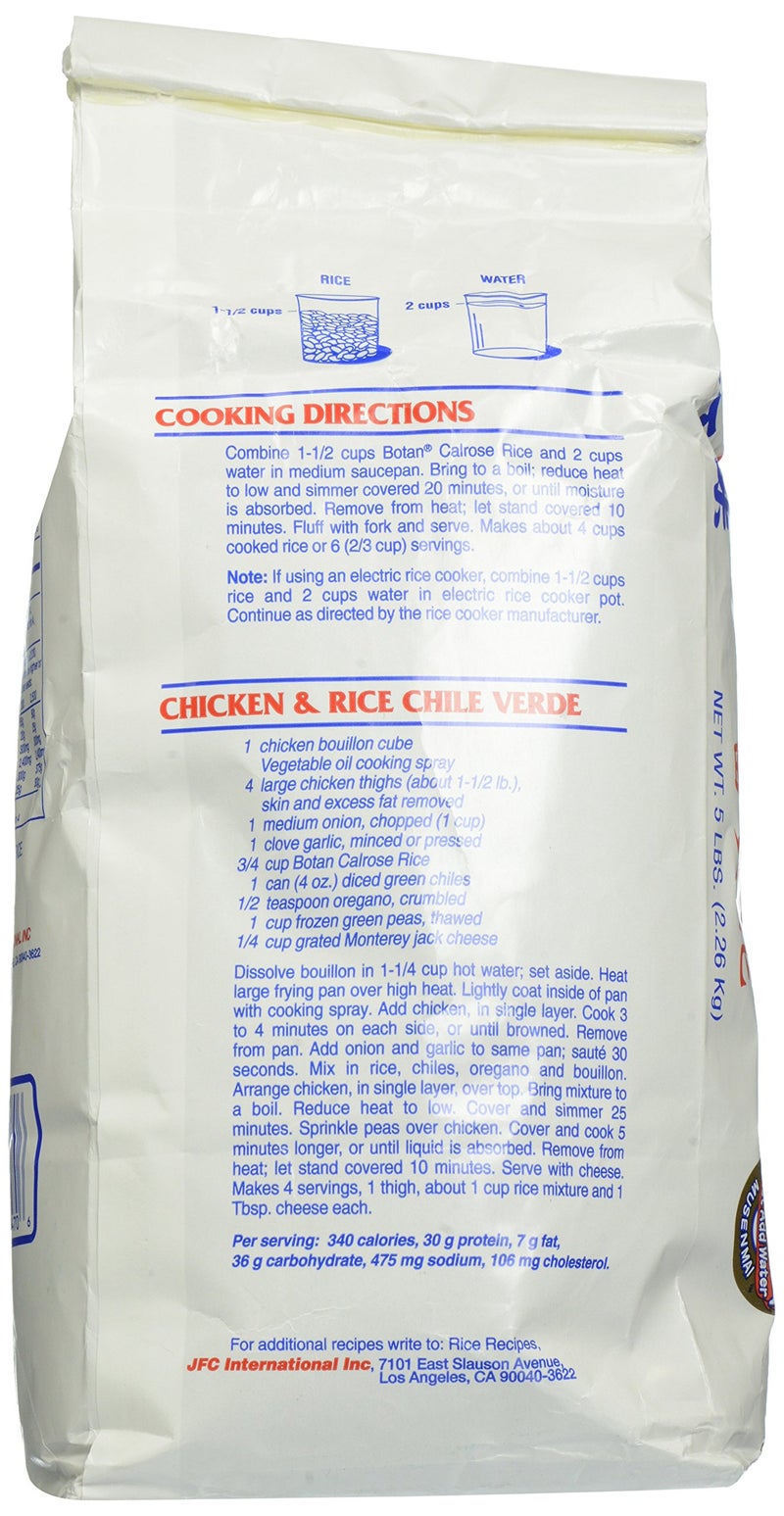 Botan Musenmai Calrose Rice, 5 Pound - Image 3
