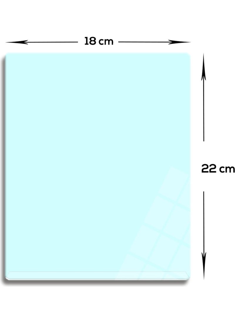 DECORITA Glass Mouse Pad | Glass Table Mat | Satina Cam | Small | 18CMx22CM  - Image 3