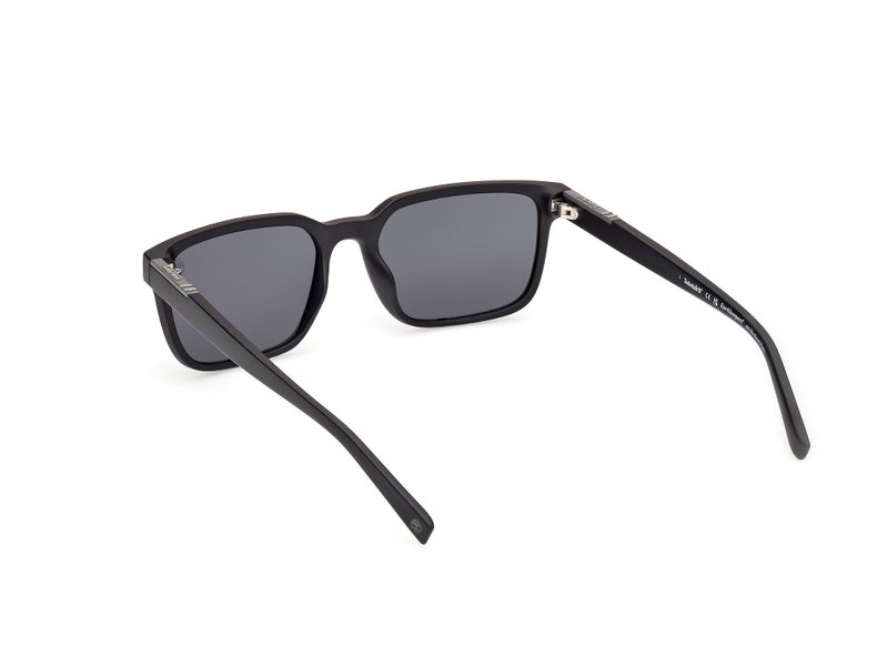 Timberland Men's Sunglasses, Matte black/Smoke Polarized - Image 3