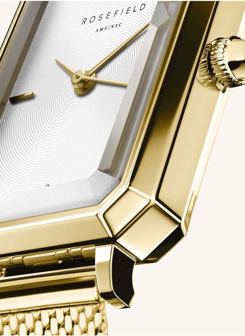RoseField Rosefield Octagon XS Stainless Steel Watch in Gold OWGMG-O73  - Image 2