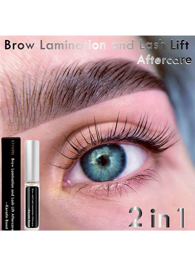 Libeauty Brow Lamination and Lash Lift Nutrition Clear Eyelash Perm Aftercare Save Burning Eyelash & Eyebrow, Keratin Boost Care Fix Messy Brows/Lashes into Neat Look for 8 Weeks  - Image 2