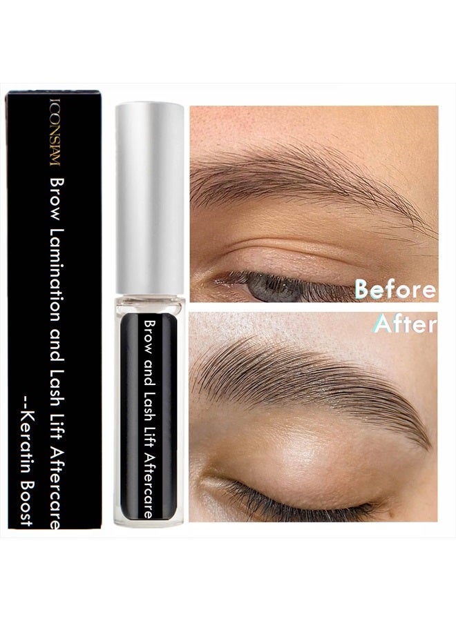 Libeauty Brow Lamination and Lash Lift Nutrition Clear Eyelash Perm Aftercare Save Burning Eyelash & Eyebrow, Keratin Boost Care Fix Messy Brows/Lashes into Neat Look for 8 Weeks  - Image 3