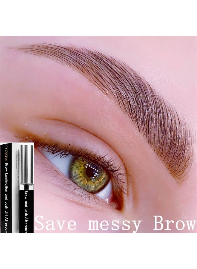 Libeauty Brow Lamination and Lash Lift Nutrition Clear Eyelash Perm Aftercare Save Burning Eyelash & Eyebrow, Keratin Boost Care Fix Messy Brows/Lashes into Neat Look for 8 Weeks  - Image 5