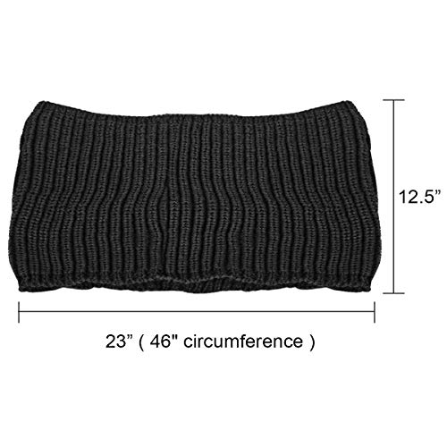Wrapables Thick Knitted Winter Warm Infinity Scarf - Burgundy - Image 4