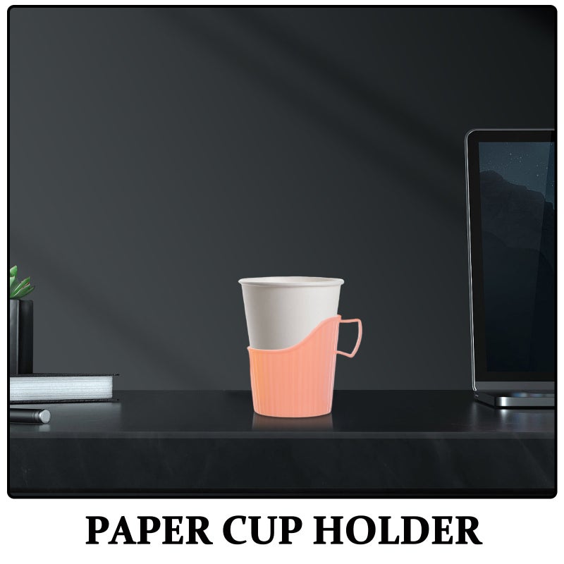 20Pcs Anti-scalding Cup Holder Coffee Paper Cup Holder Disposable Cups Cup Holder (Random Color) - Image 5