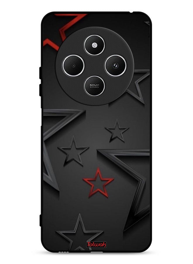 Tolwak Xiaomi Redmi 14R 5G Protective Case Cover Stars Pattern - Image 1