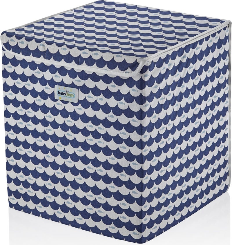 Babyjem Practical Toy Box Indigo Fish 40 x 40 x 4 cm