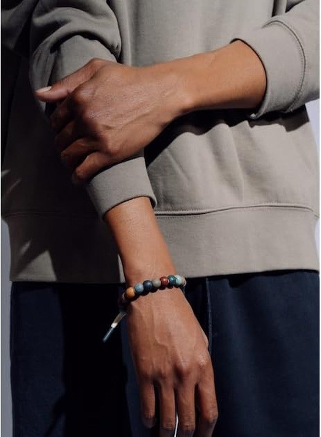 Rastaclat Beaded Bracelet for Men and Women - Karma Marbled Multicolor Bracelet | Adjustable Stackable & Beaded by Hand (Medium/Large) - Image 2