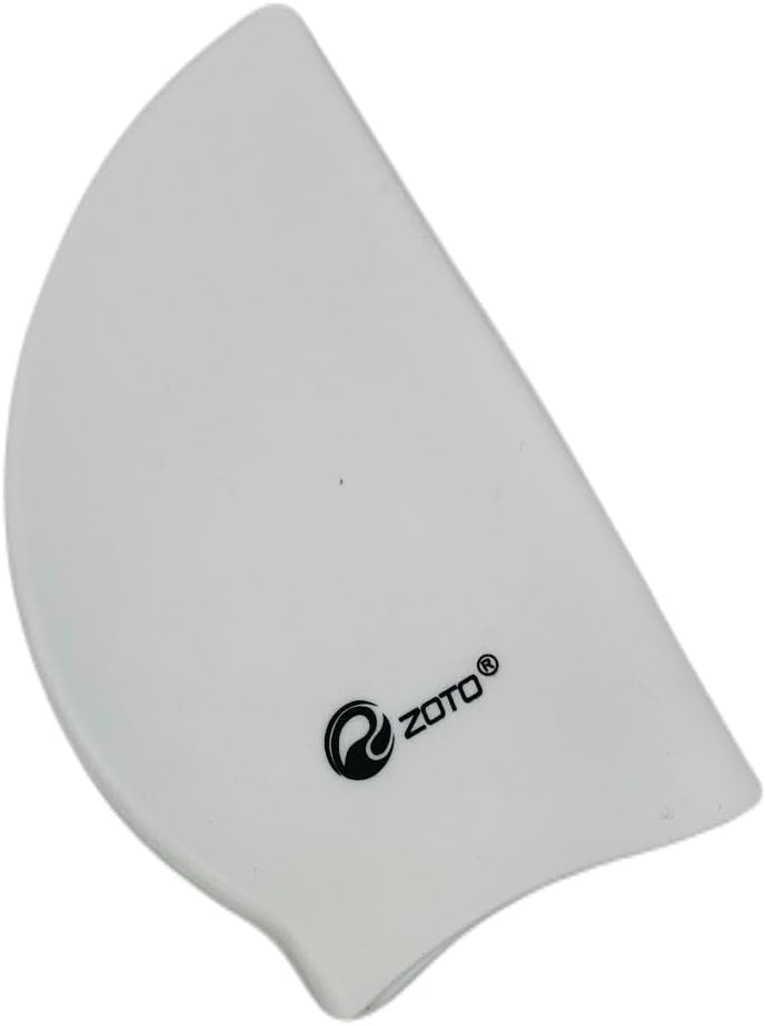 Zoto Silicone Swimming Cap - Waterproof White Swim Cap for Adults - Image 5