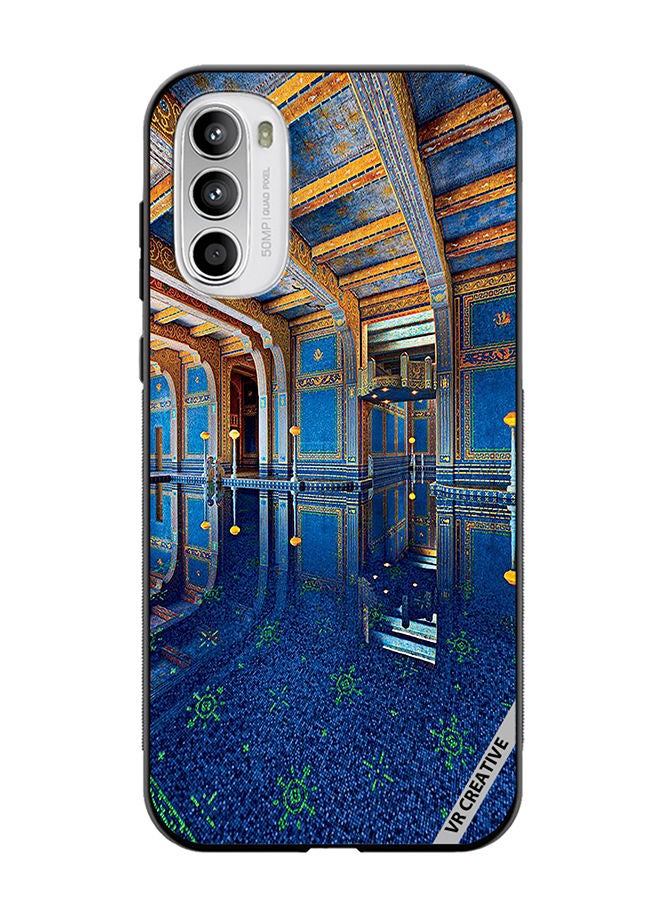 VR CREATIVE Protective Case Cover For Motorola Moto G82 Hearst Castle Design Multicolour - Image 1