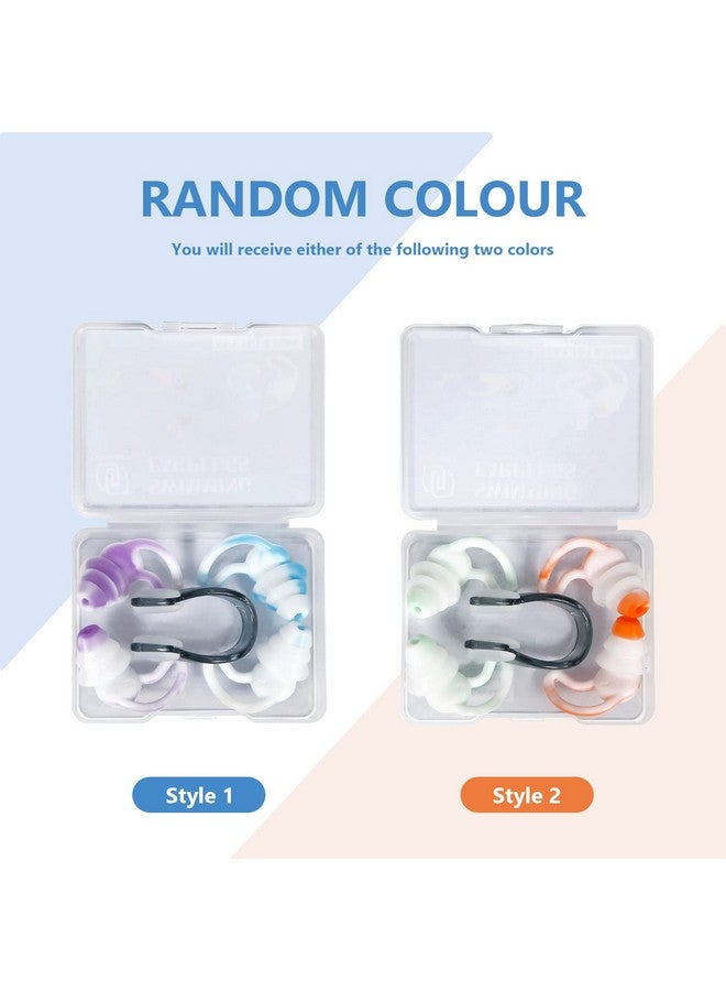 lysian Reusable Swimming Ear Plugs With Nose Clips2 Pairs Silicone Swimmers Ear Plugs For Adult Water Surfing Snorkeling Sleeping And Shower - Image 5