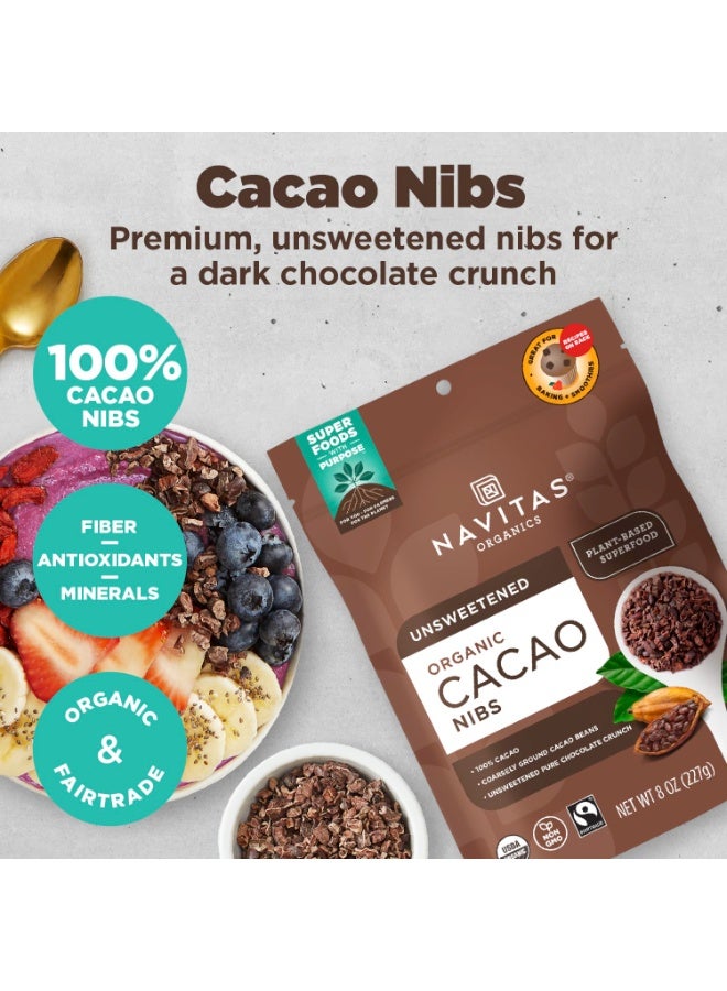 نافيتاس حبوب الكاكاو العضوية من نافيتاس، كيس ١٦ أونصة، ١٥ حصة - عضوي، غير معدل وراثيًا، تجارة عادلة، خالٍ من الغلوتين - Image 2