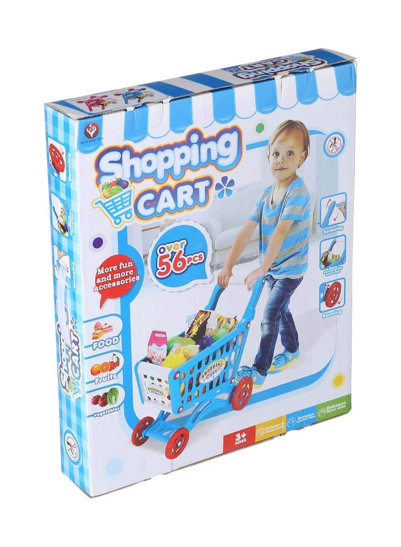 Shopping Cart Toy for Kids Over 56 Pieces  - Image 1