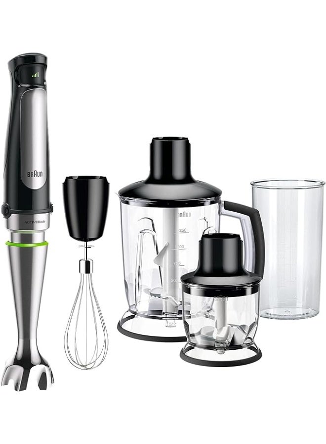 Braun MultiQuick 7 Hand Blender 1000 Watt Black Silver - MQ7045X - Image 1