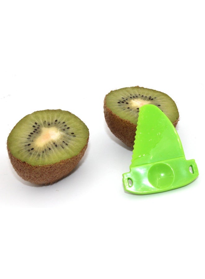 Zramo TH502 Green Kiwi Fruit Cut Digging Core Twister Slicer Kitchen Peeler Tool Cutter Device for Fruit Salad - Image 3