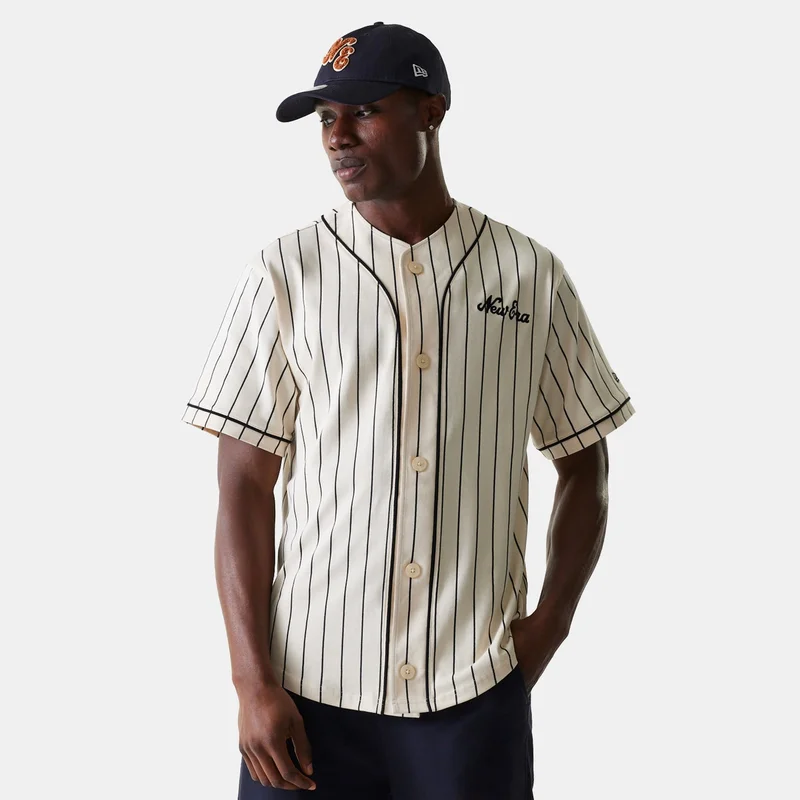 Men's Pinstripe Jersey Top