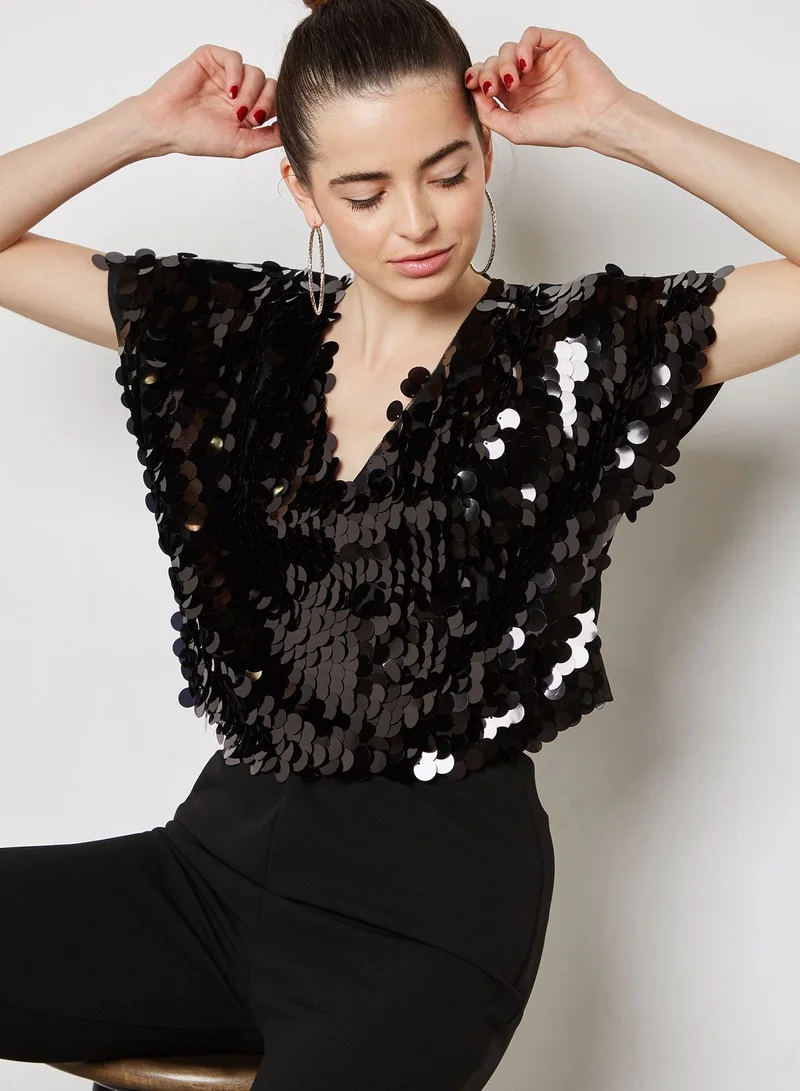 Missguided Sequin T-Shirt