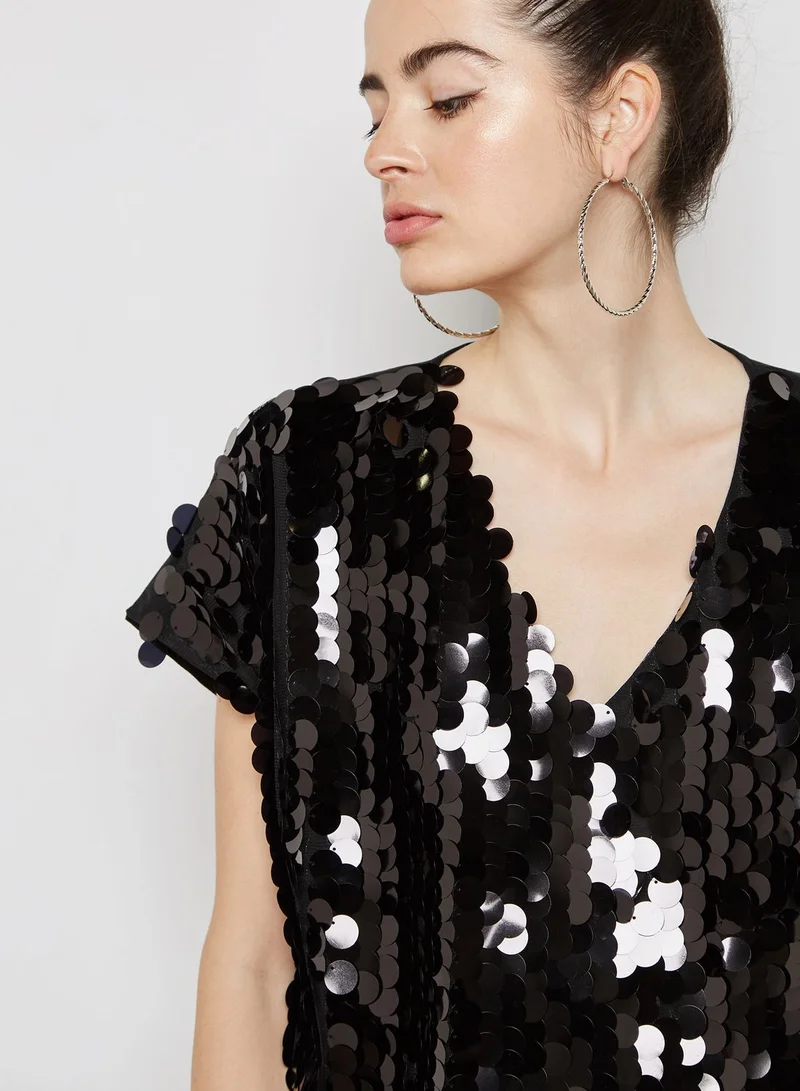 Missguided Sequin T-Shirt