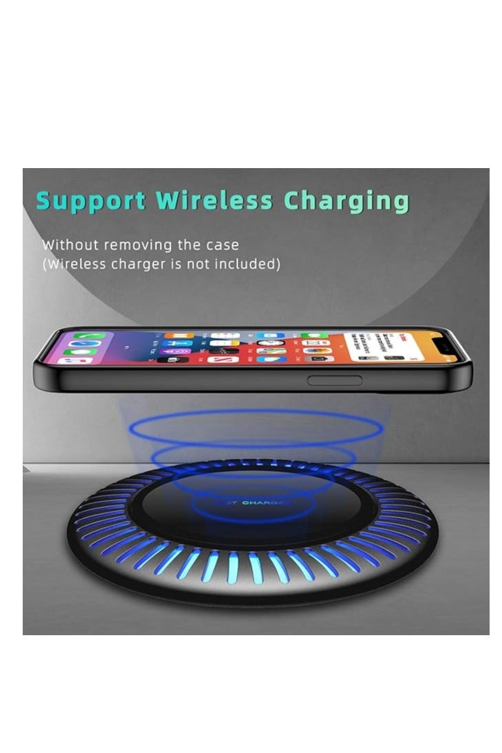 كوبلو جراب COBLUE لموبايل iPhone 13 Pro Max – ظهر شفاف صلب + إطار أزرق مرن | حماية عالية | نحيف وخفيف | ضد الصدمات والخدوش - Image 3