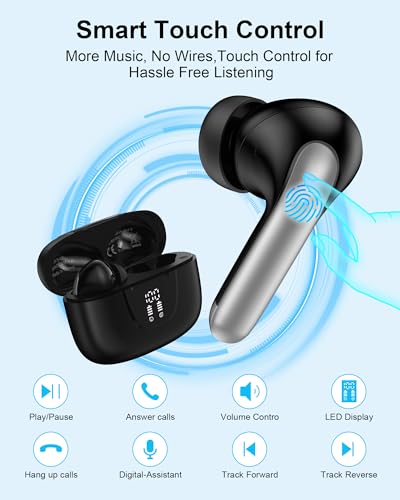 AILKIN Samsung Wireless Earbuds for Samsung Galaxy A17 A16 S26 Ultra S26+ S25, Bluetooth in-Ear Headphone for iPhone17 Pro Max 17e/16e/16/15 Plus, Ear Buds Galaxy Z Fold 7 Z Flip Oneplus Google Earphone - Image 4
