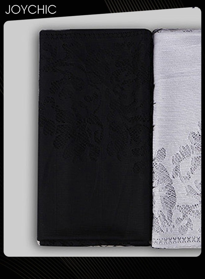 Joychic Solid Color Women Muslim Headwear Wearable Traditional Wear Long Fashion Head Scarf for Ladies All Seasons Hijab Black One Size - Image 3