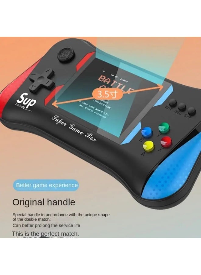MUNTAQI Handheld Game Console X7M – 500 Classic Games in 1, 4.3'' Large Screen Portable Gaming Console for Kids & Adults, Built-in Gamepad, Support for External Controller, Rechargeable Retro Game Player - Image 2