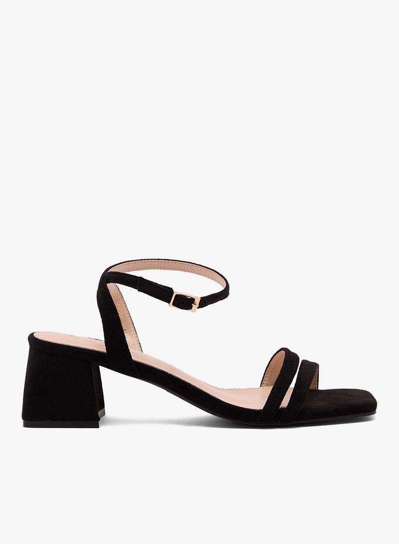 ريد صنادل بكعب وحزام للكاحل - Image 1